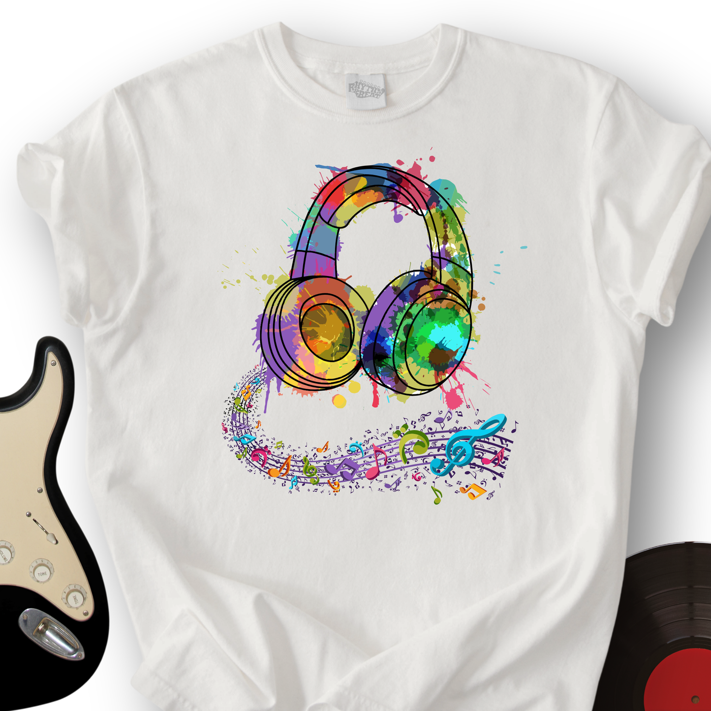 Watercolor Headphones T-Shirt