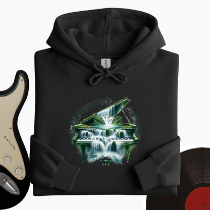 Piano Waterfall Hoodie