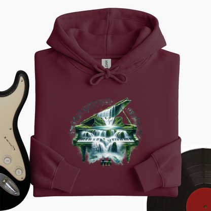 Piano Waterfall Hoodie