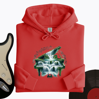 Piano Waterfall Hoodie