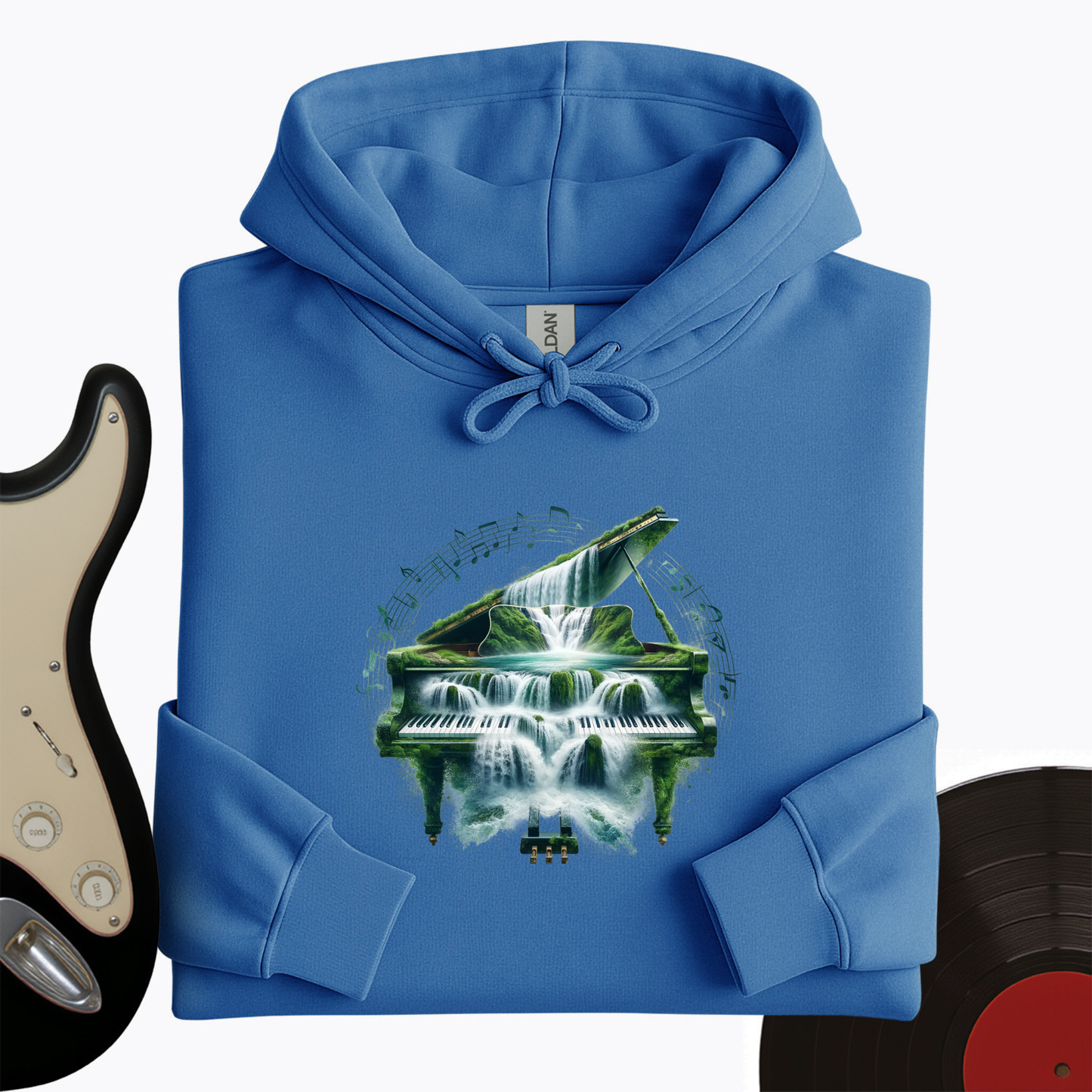 Piano Waterfall Hoodie