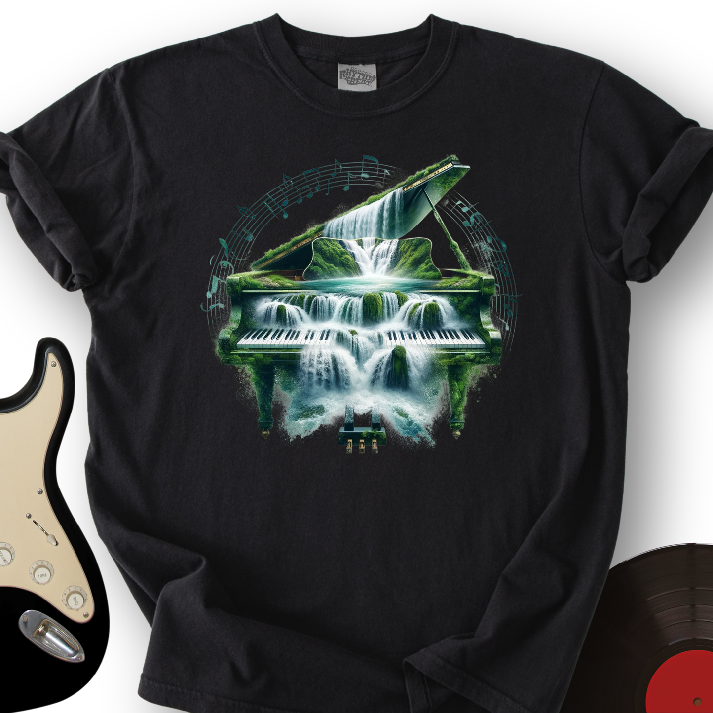 Piano Waterfall T-Shirt