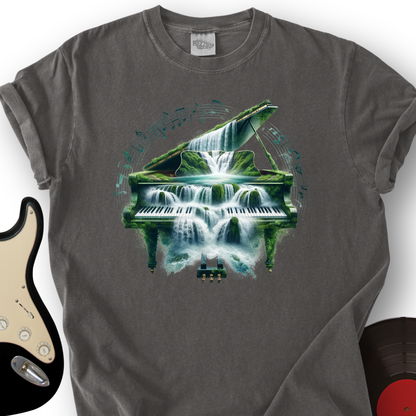 Piano Waterfall T-Shirt