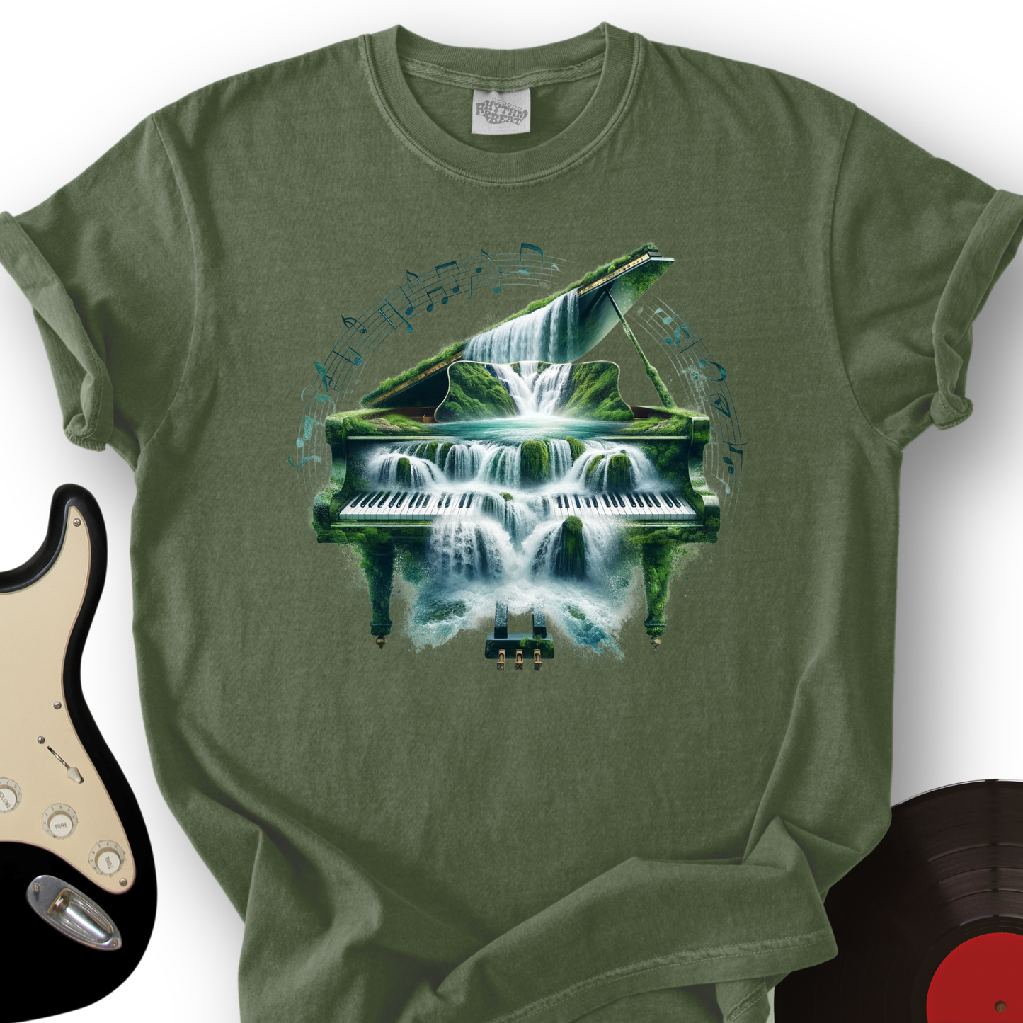 Piano Waterfall T-Shirt