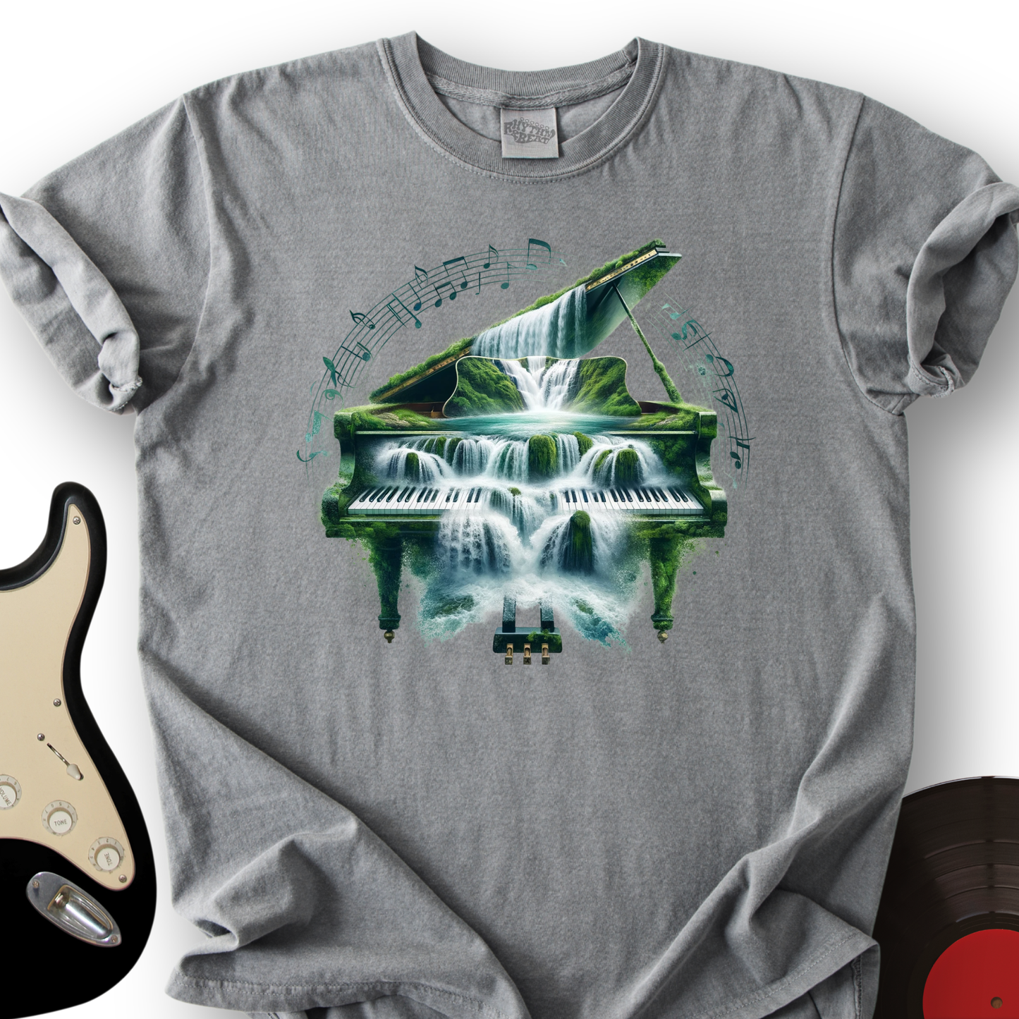 Piano Waterfall T-Shirt