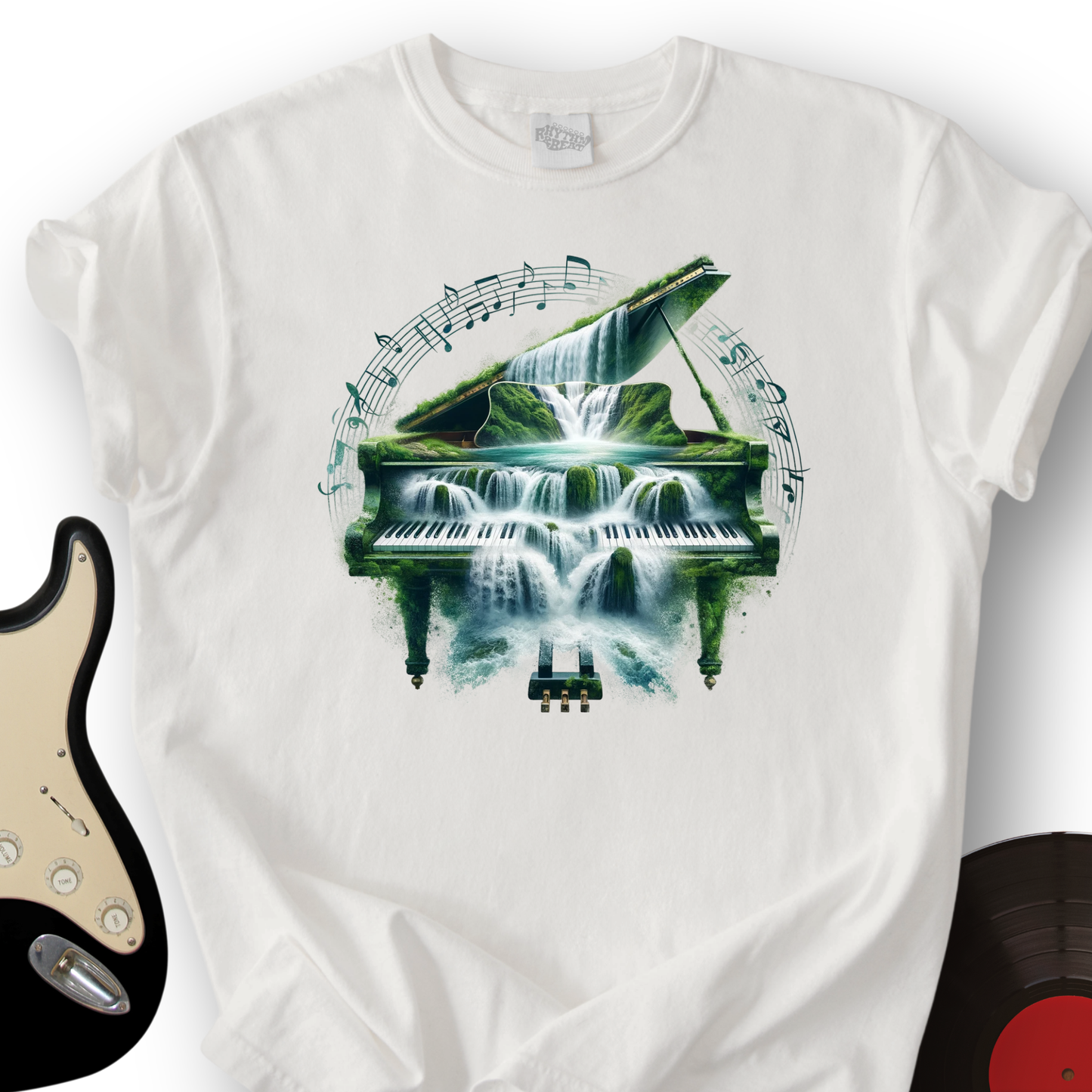 Piano Waterfall T-Shirt