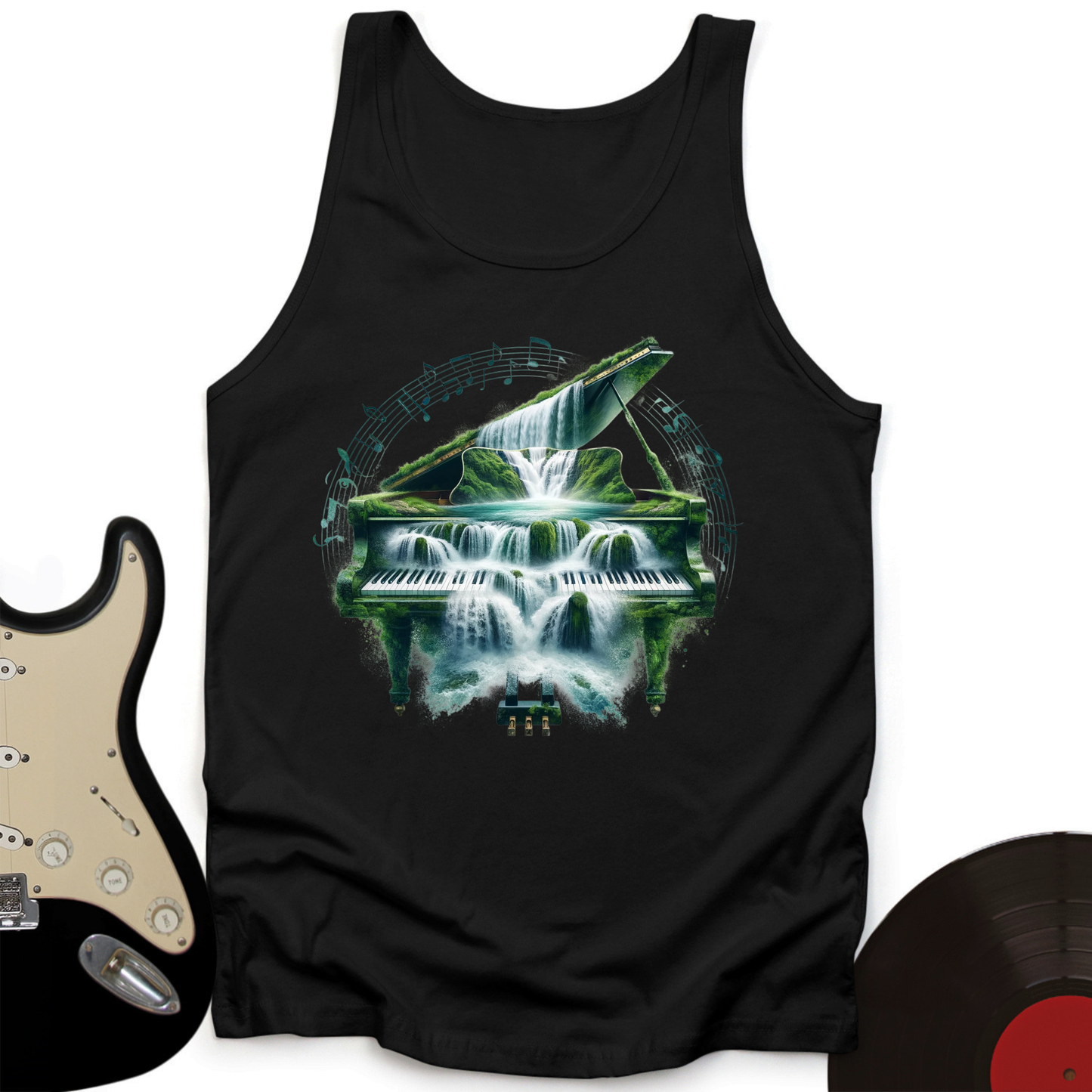 Piano Waterfall Tank Top