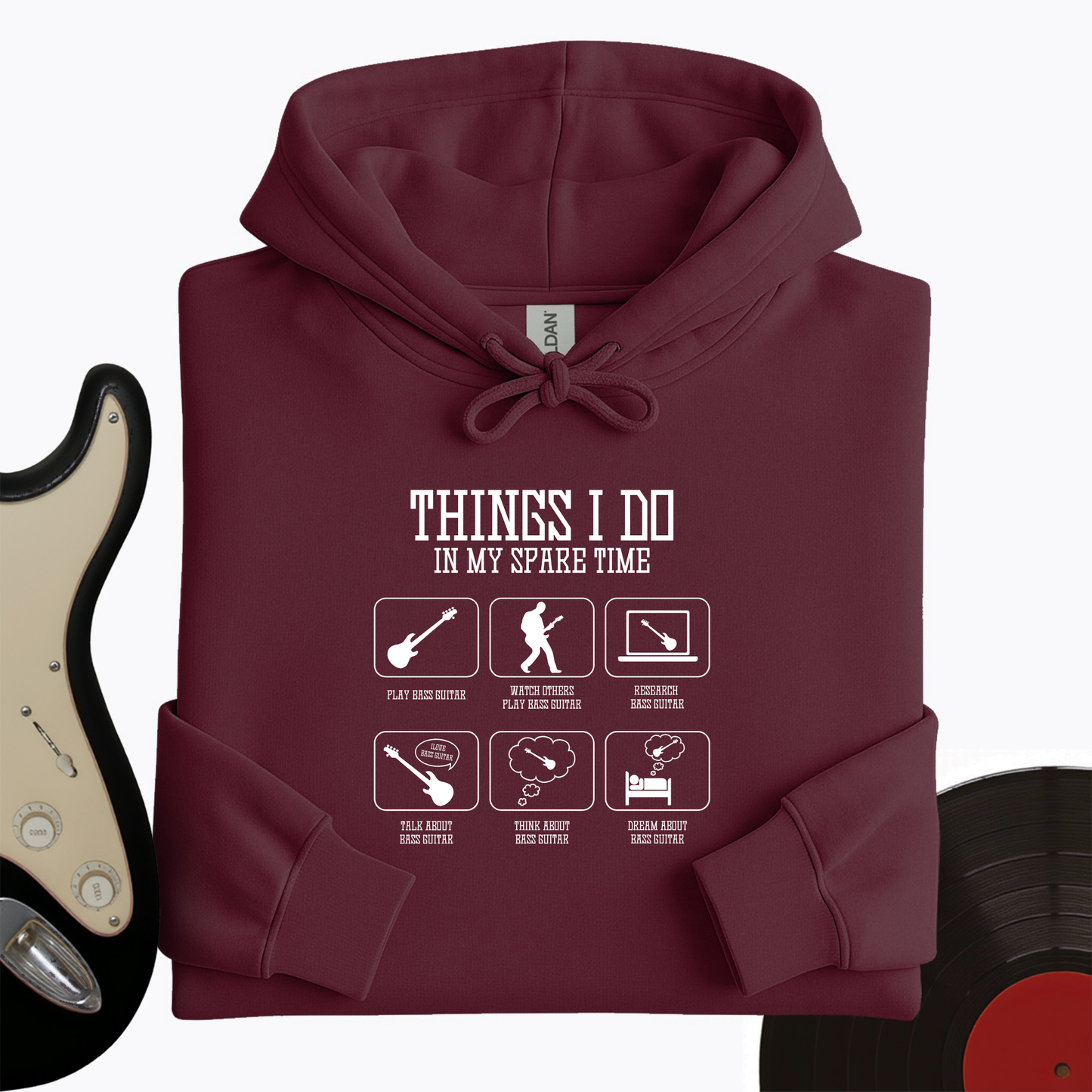 All I Do is Bass Guitar Hoodie