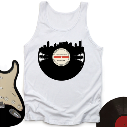 Vinyl Skyline Nashville Unisex Tank