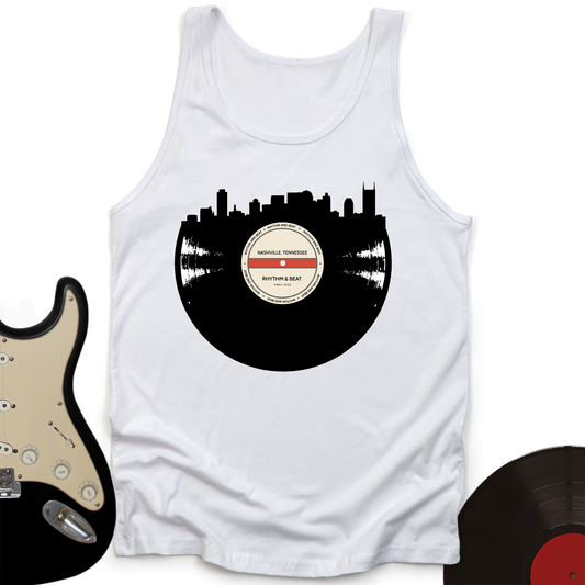 Vinyl Skyline Nashville Unisex Tank