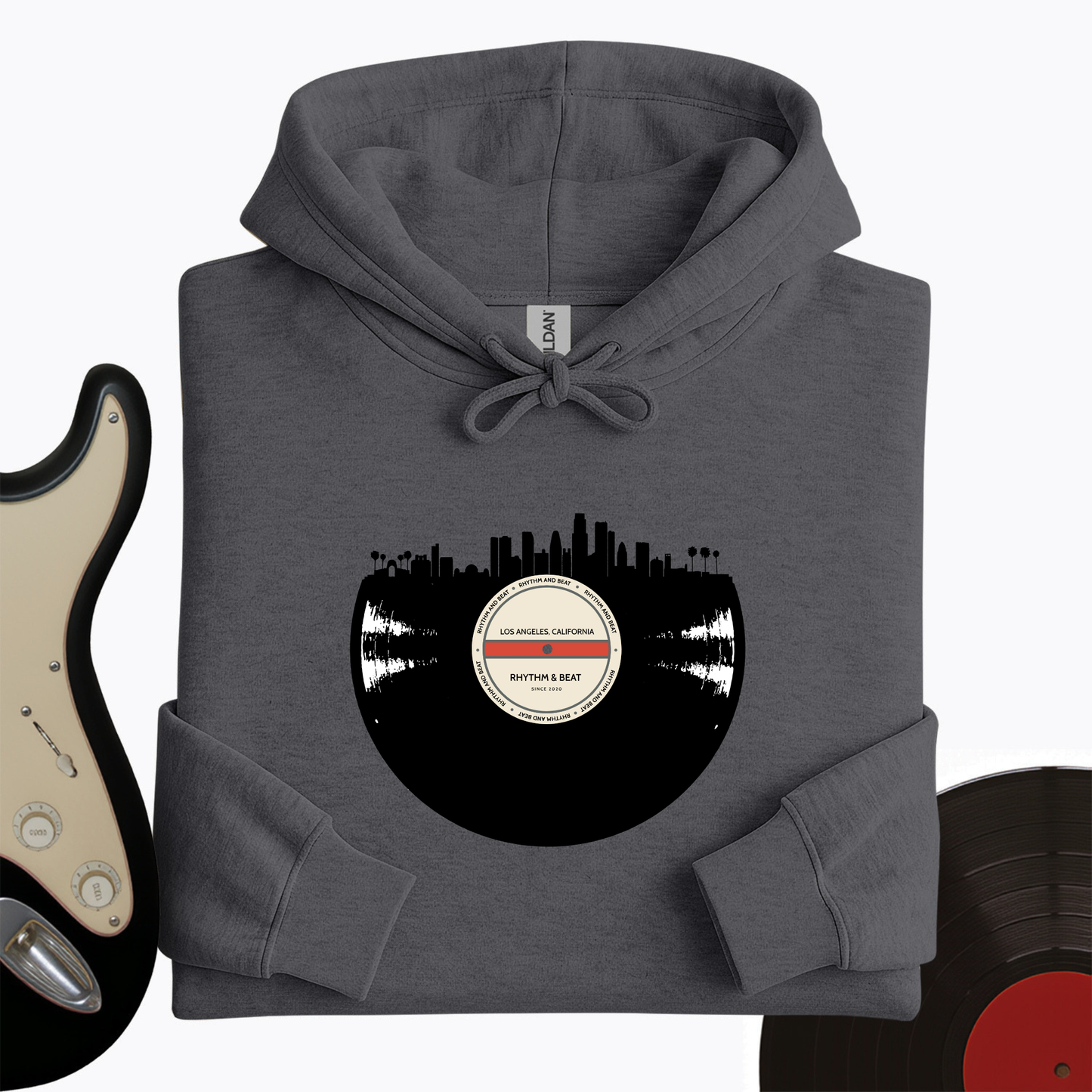 Vinyl Skyline Los Angeles Hoodie