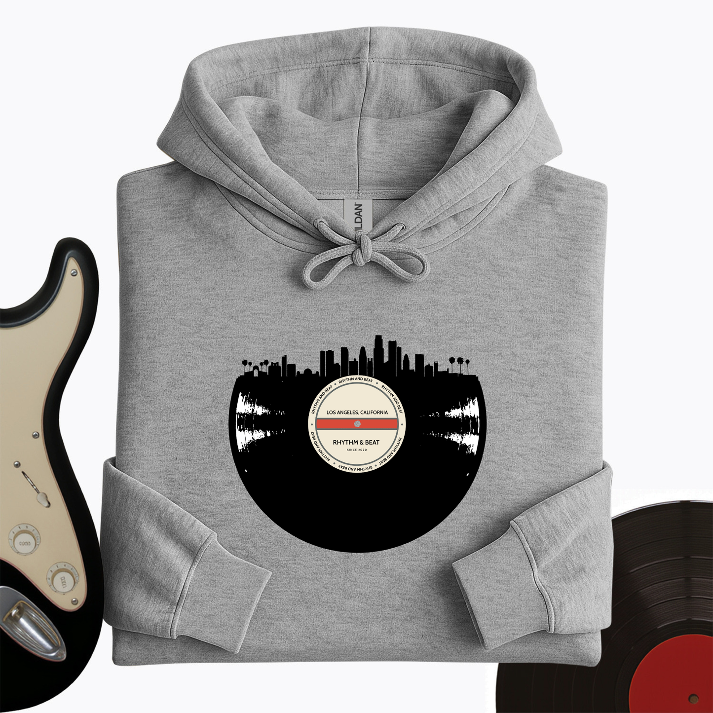 Vinyl Skyline Los Angeles Hoodie