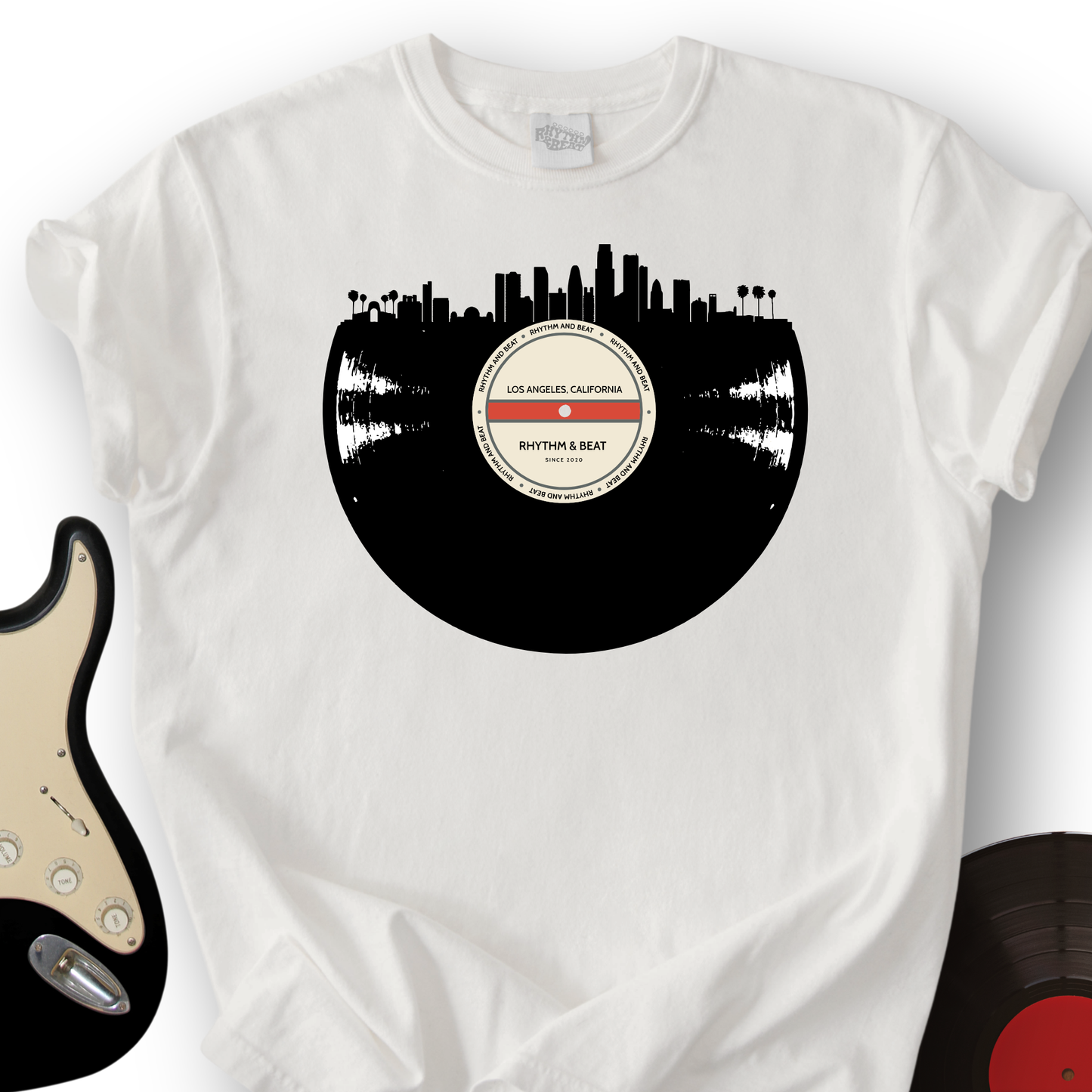 Vinyl Skyline Los Angeles T-Shirt