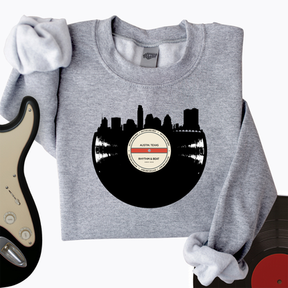 Vinyl Skyline Austin Crewneck