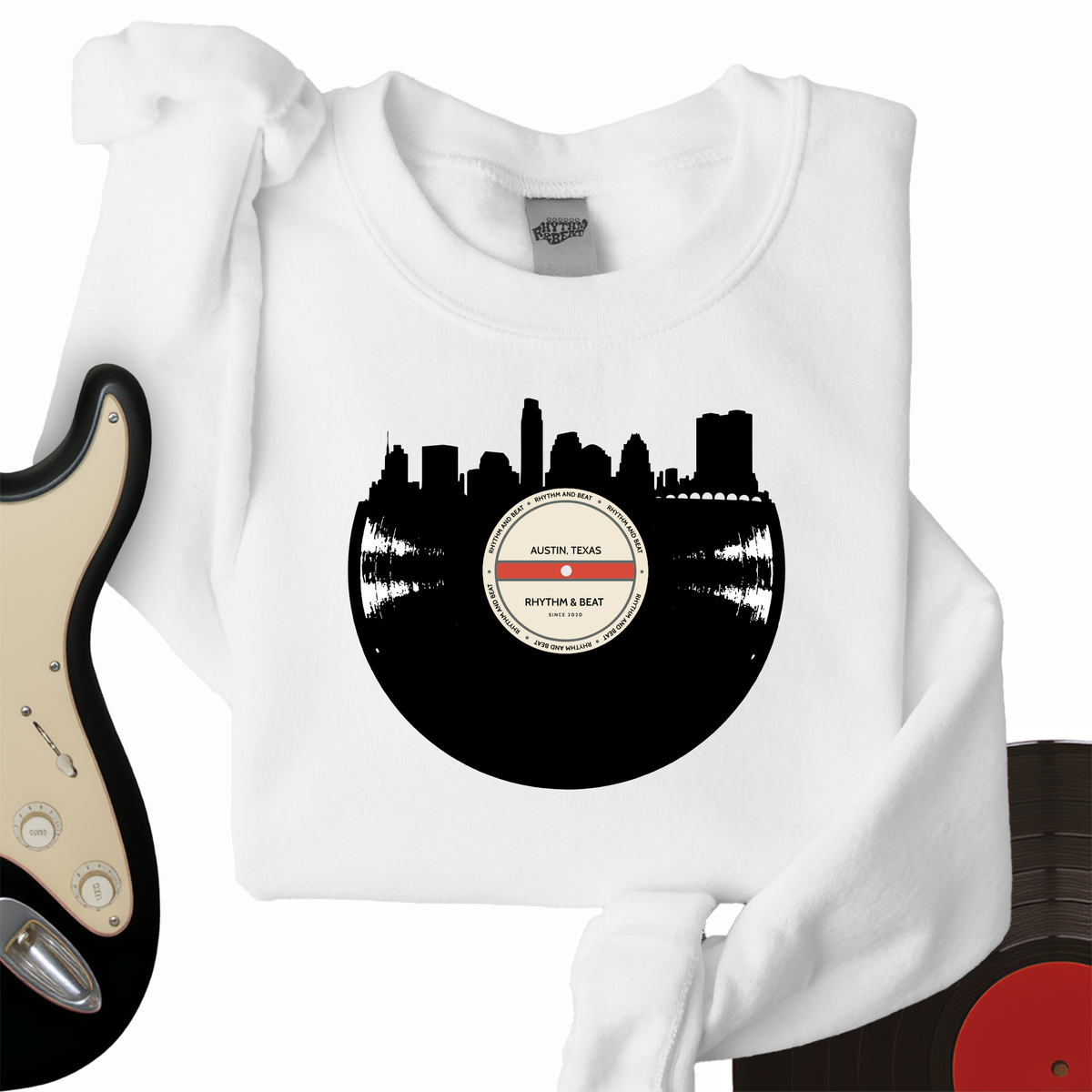 Vinyl Skyline Austin Crewneck
