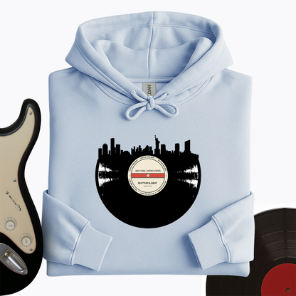 Vinyl Skyline New York Hoodie