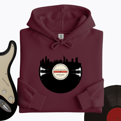 Vinyl Skyline New York Hoodie
