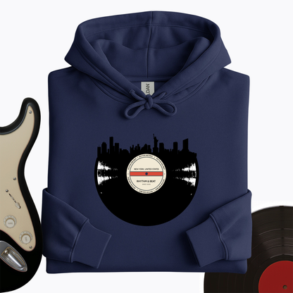 Vinyl Skyline New York Hoodie
