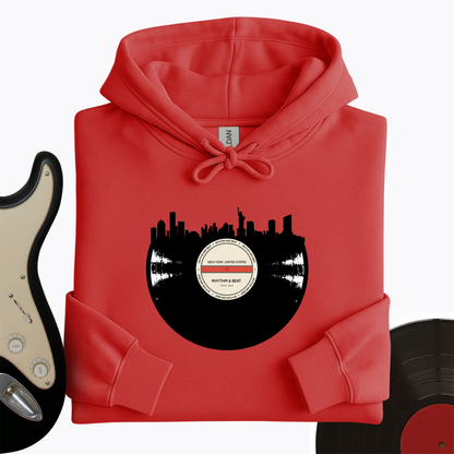 Vinyl Skyline New York Hoodie