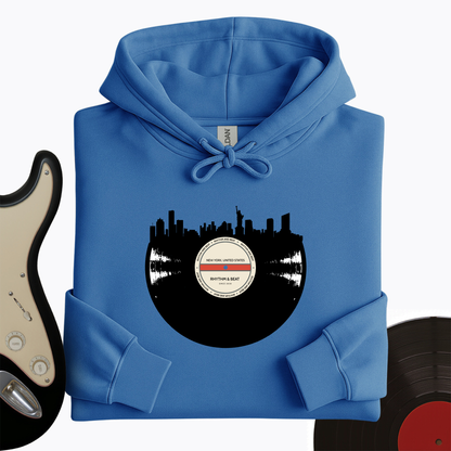 Vinyl Skyline New York Hoodie