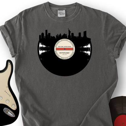 Vinyl Skyline New York T-Shirt