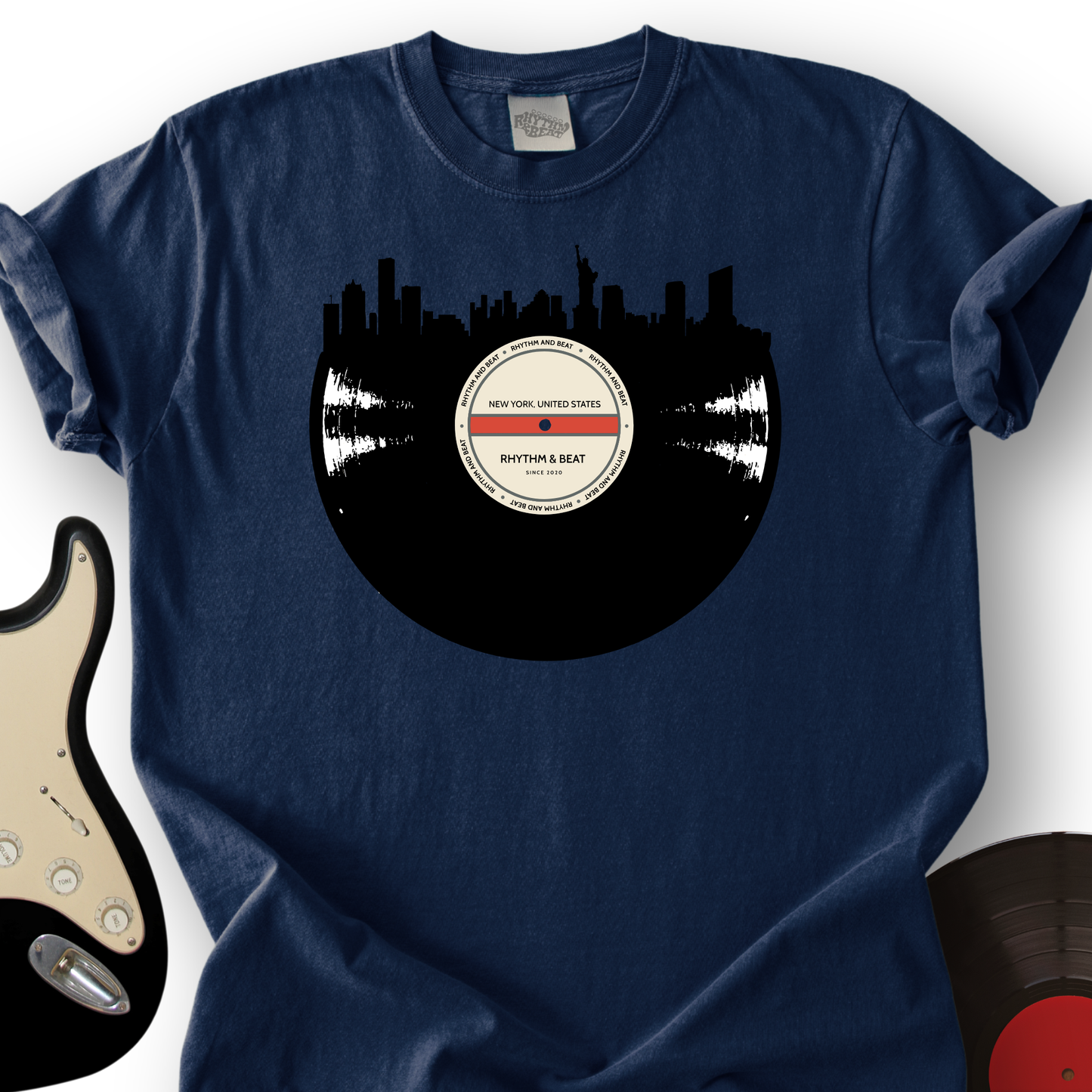 Vinyl Skyline New York T-Shirt