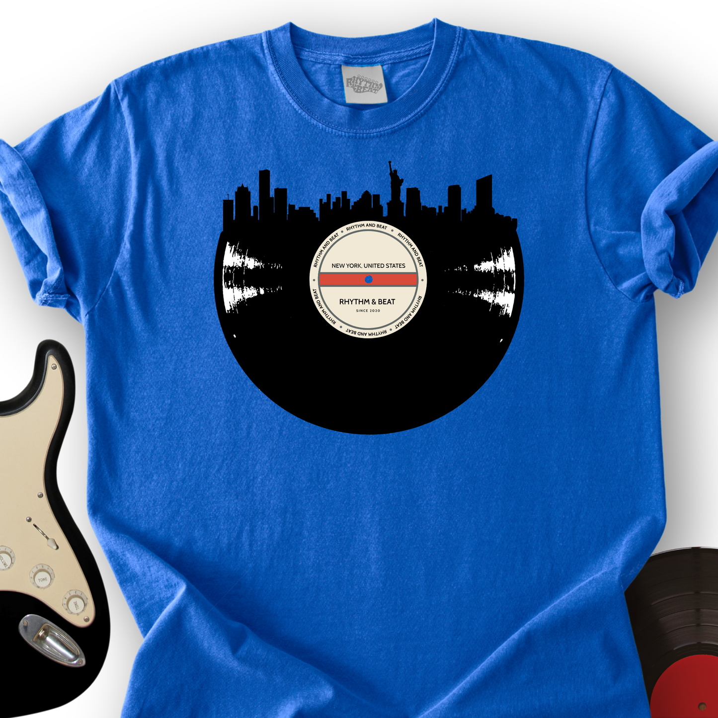Vinyl Skyline New York T-Shirt