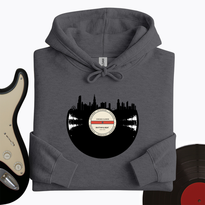 Vinyl Skyline Chicago Hoodie