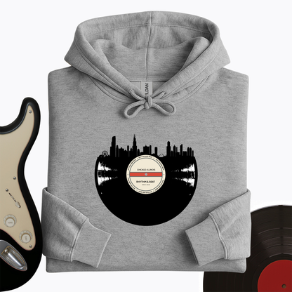 Vinyl Skyline Chicago Hoodie
