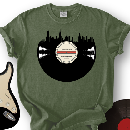 Vinyl Skyline Chicago T-Shirt