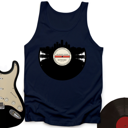 Vinyl Skyline New Orleans Unisex Tank