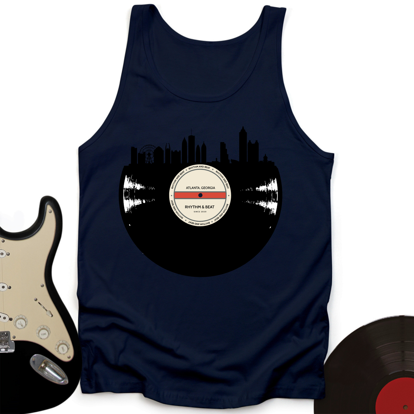 Vinyl Skyline Atlanta Unisex Tank