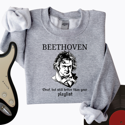 Beethoven Deaf Crewneck
