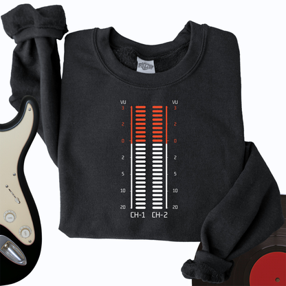 Vu Meter Sound Bar Crewneck