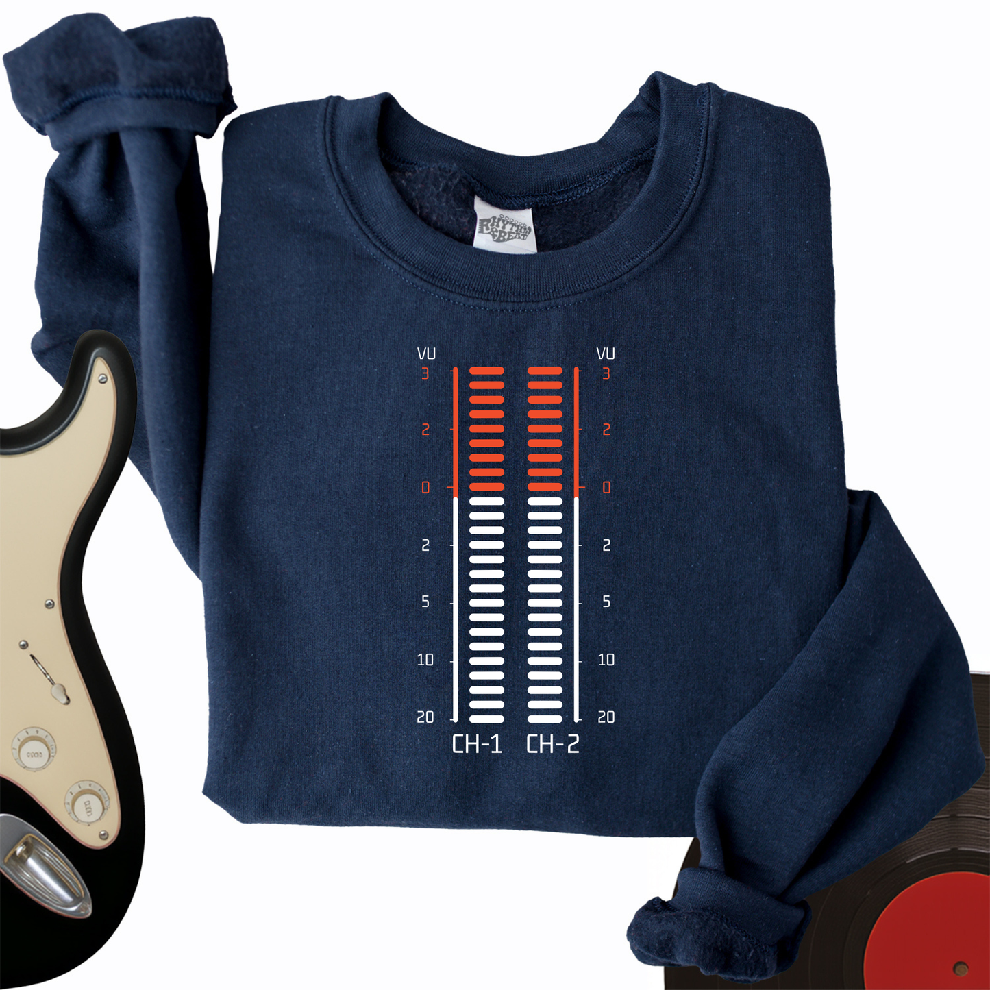 Vu Meter Sound Bar Crewneck