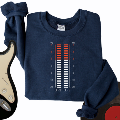 Vu Meter Sound Bar Crewneck