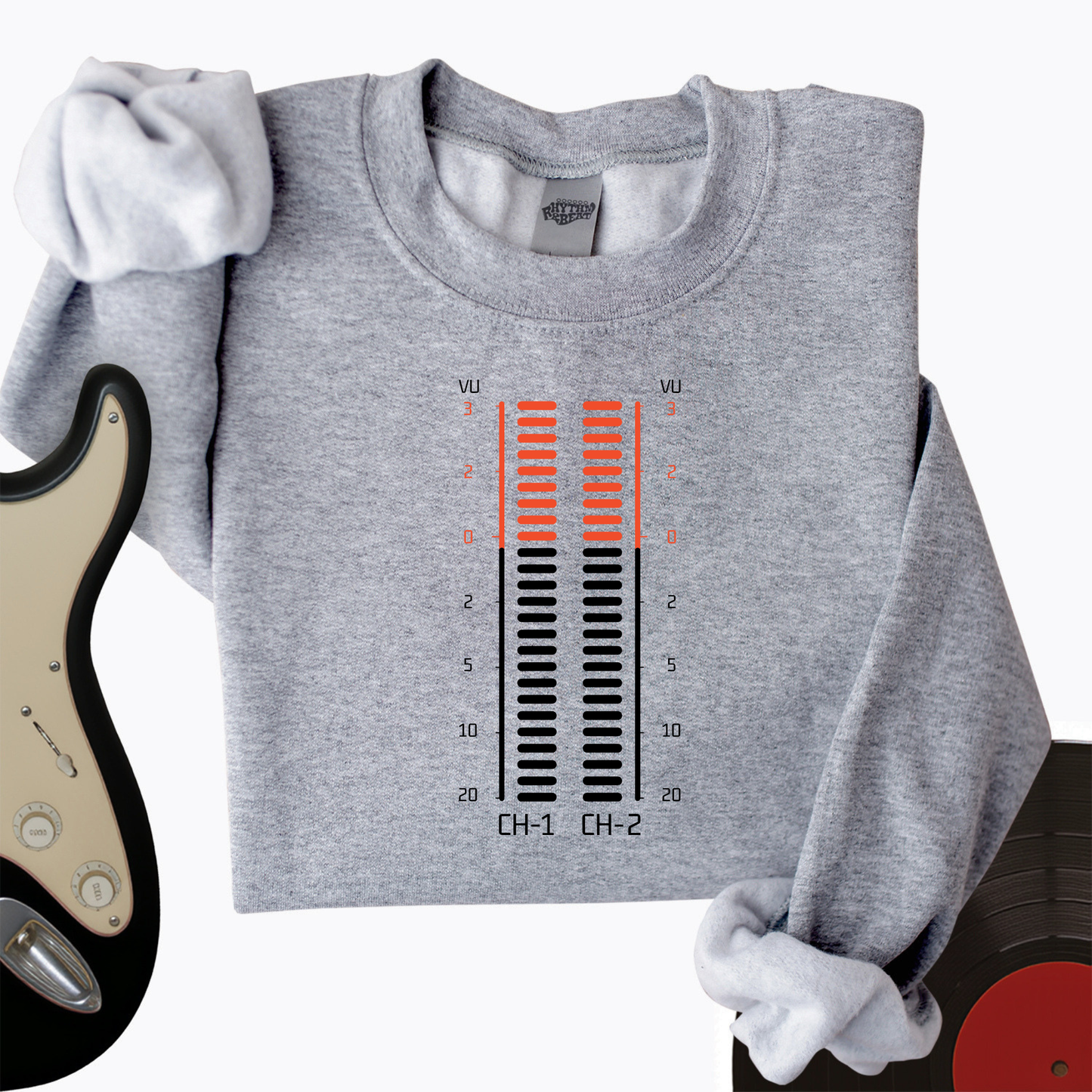 Vu Meter Sound Bar Crewneck