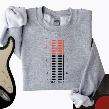 Vu Meter Sound Bar Crewneck