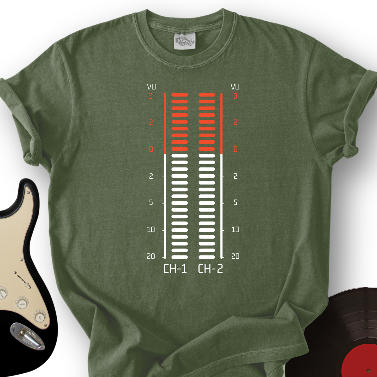 Vu Meter Sound Bar T-Shirt