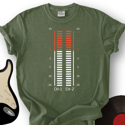 Vu Meter Sound Bar T-Shirt