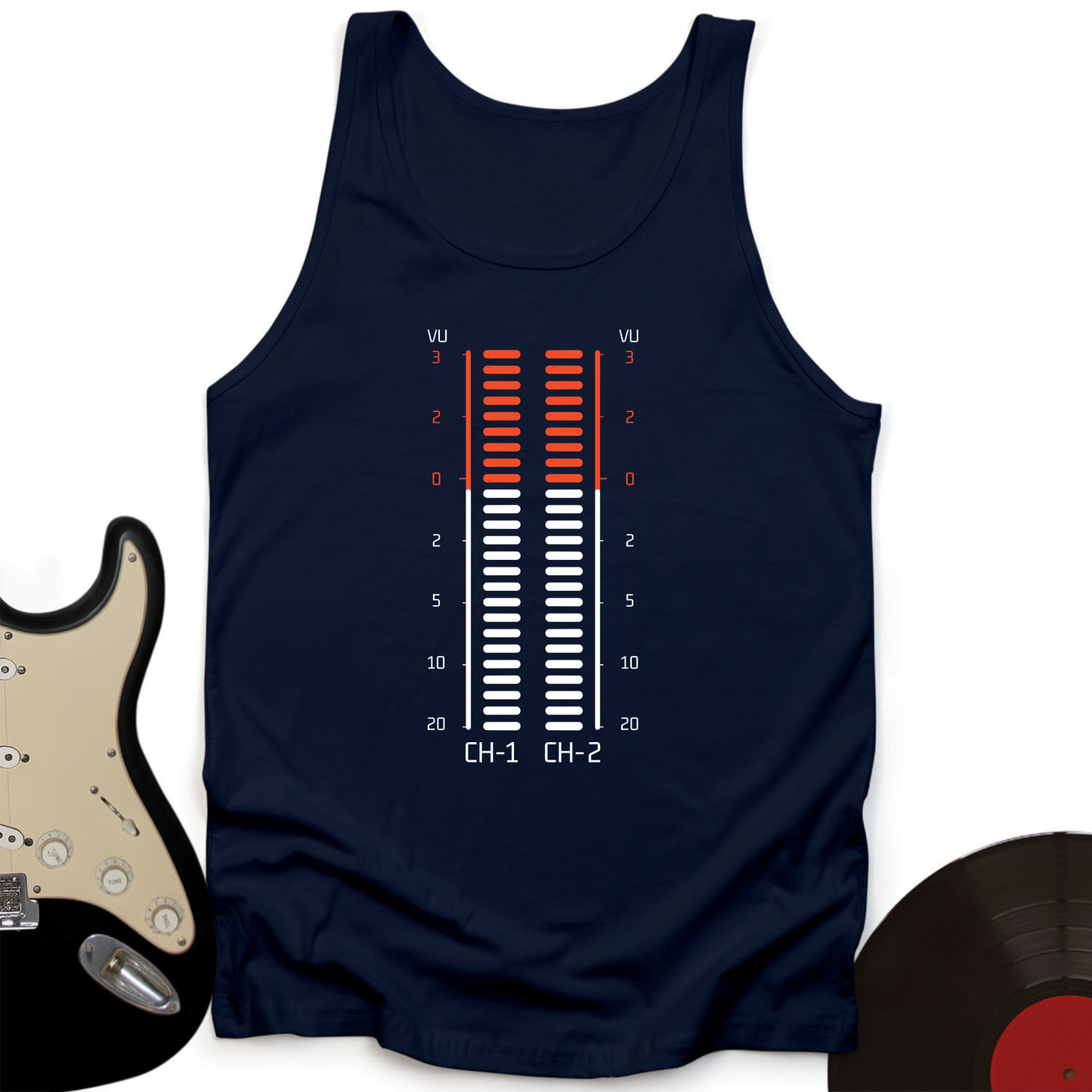 Vu Meter Sound Bar Unisex Tank