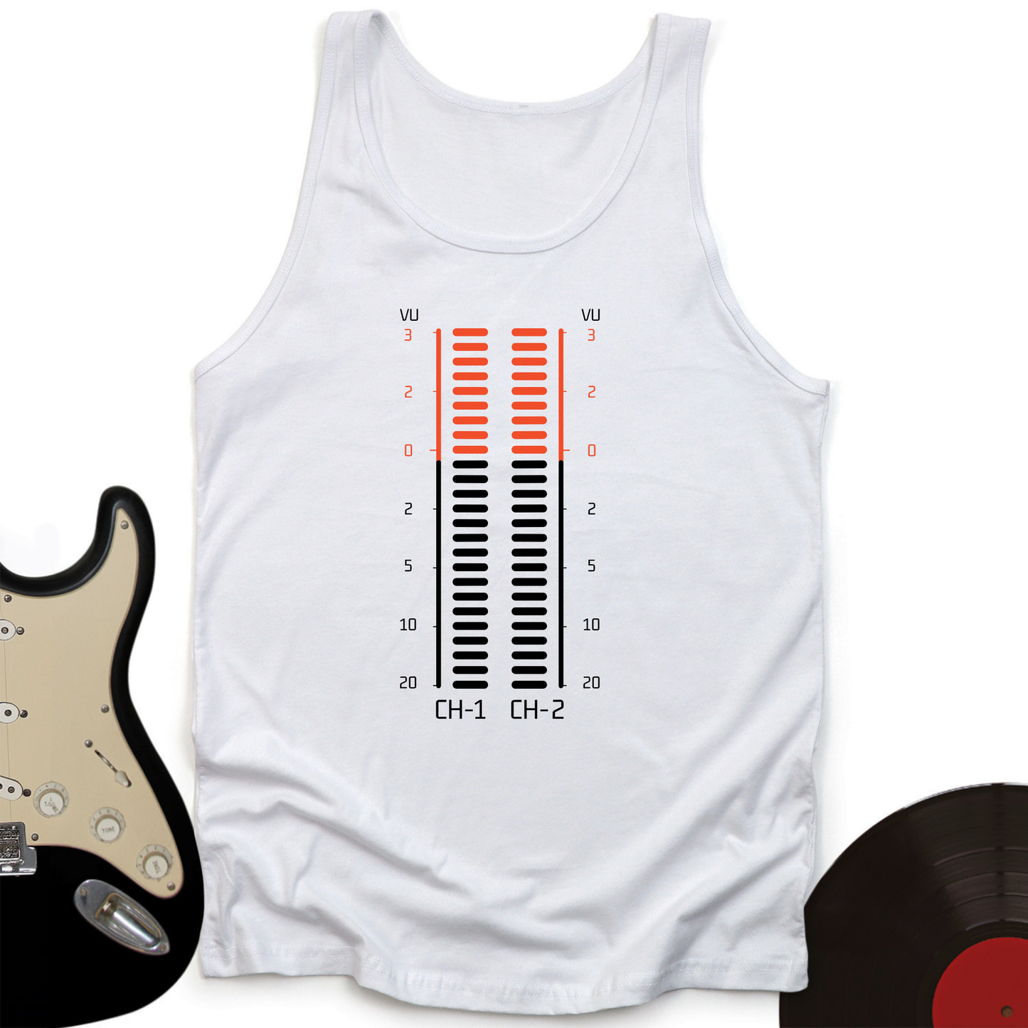 Vu Meter Sound Bar Unisex Tank