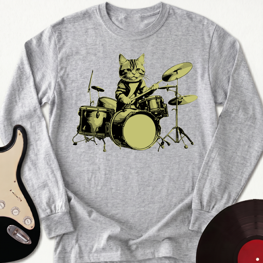 Cat Drums Long Sleeve