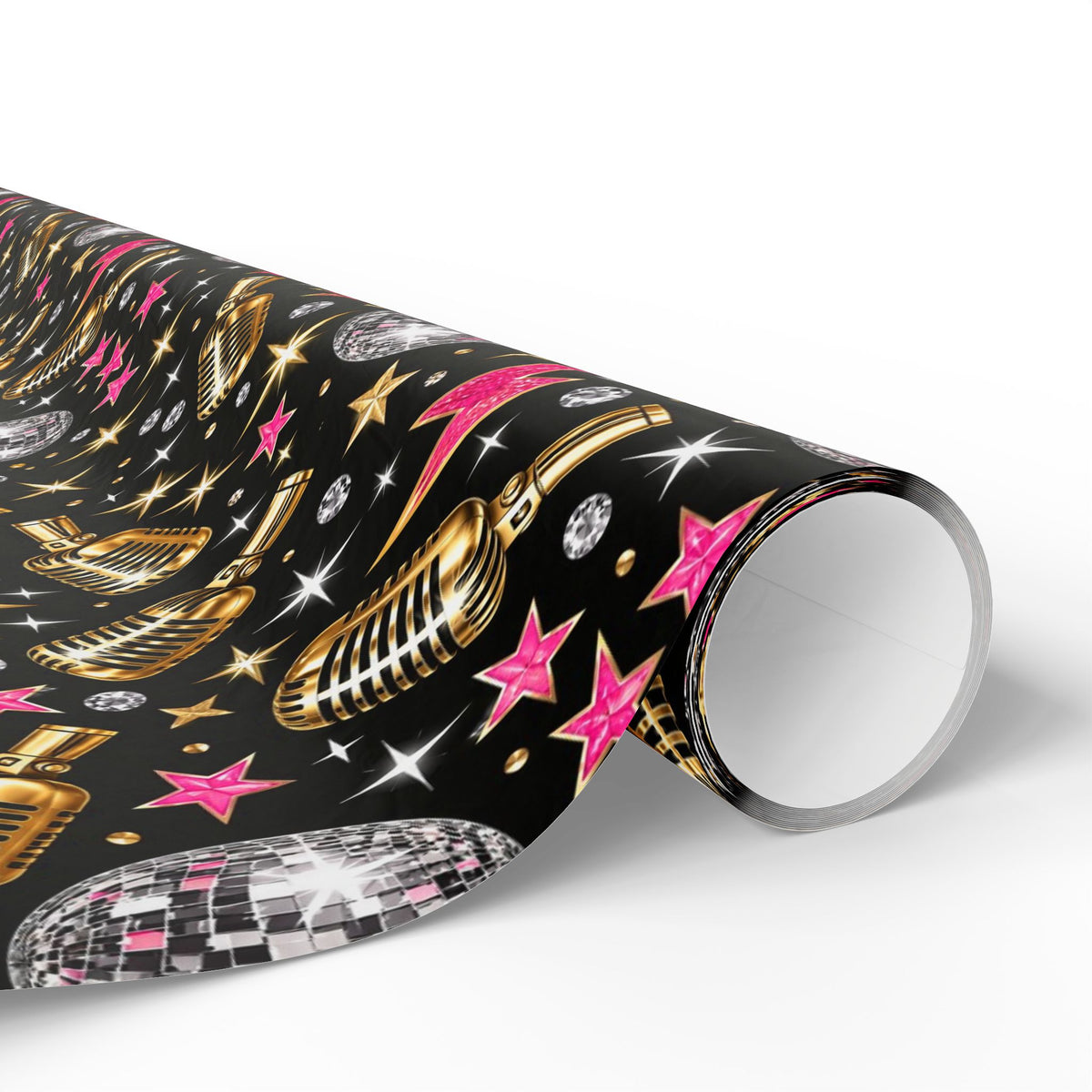 Disco Rock Star Glam Wrapping Paper