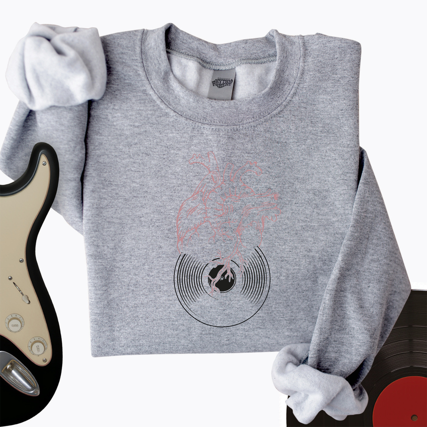 Vinyl Heart Crewneck