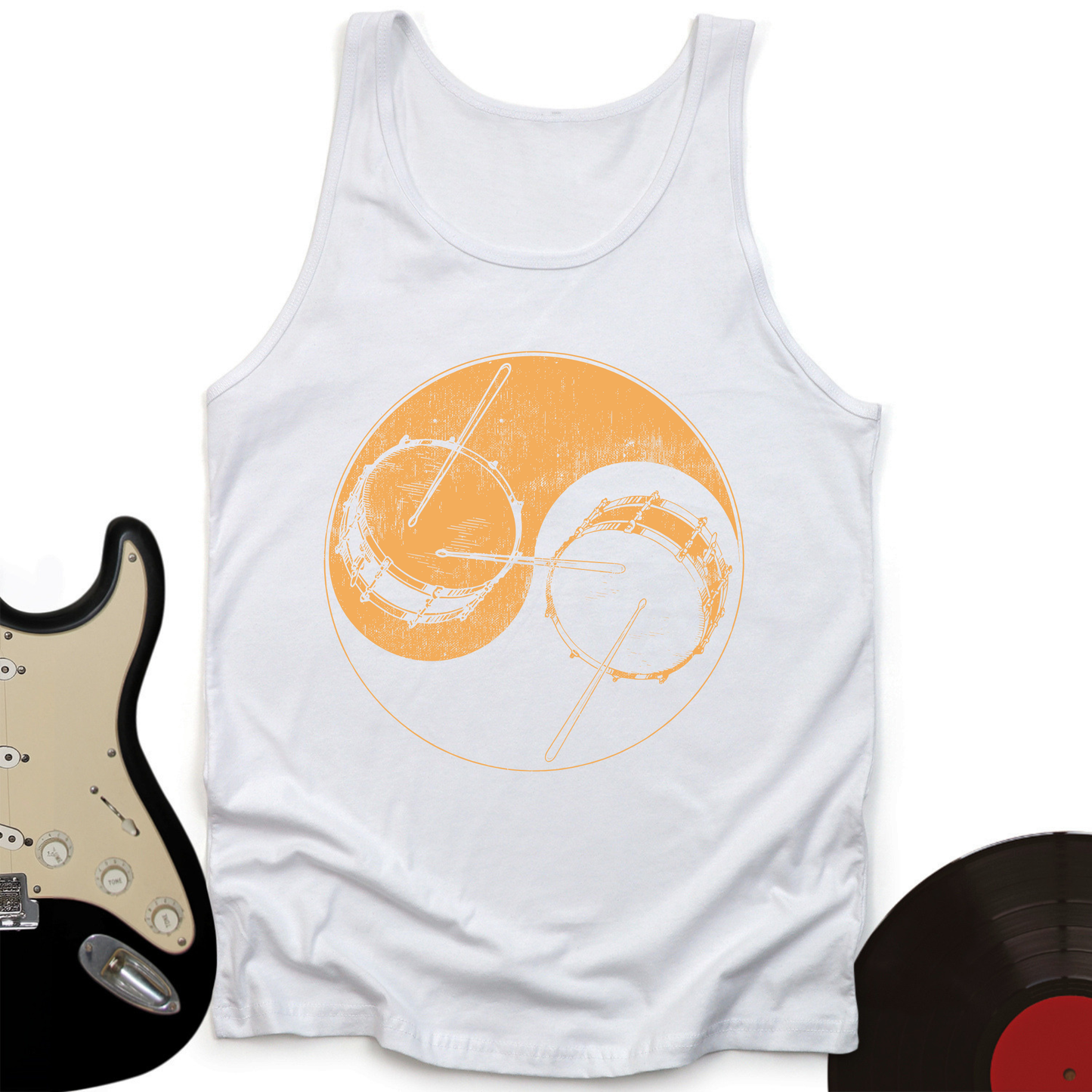 Yin Yang Drums Tank Top