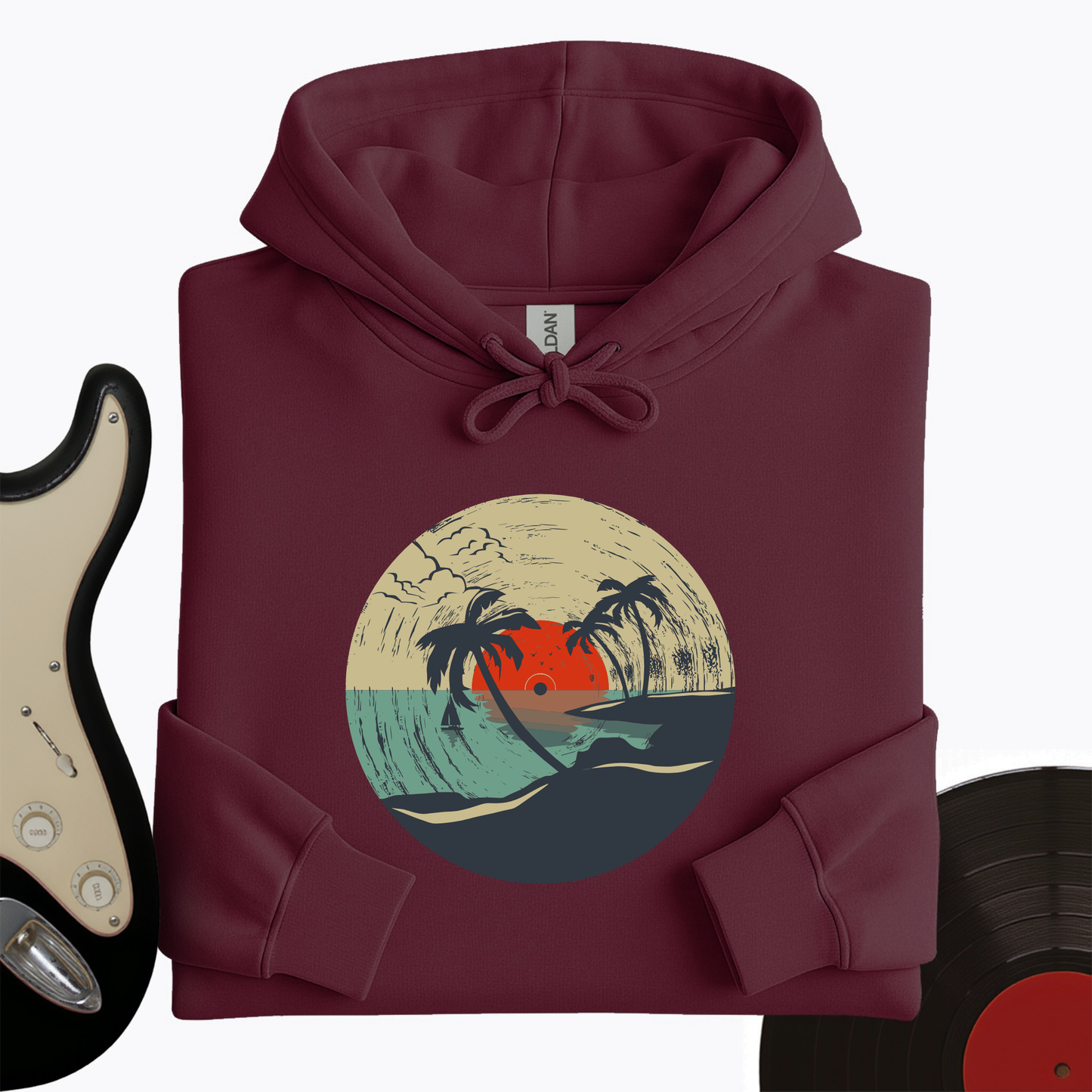 Beach Record Hoodie