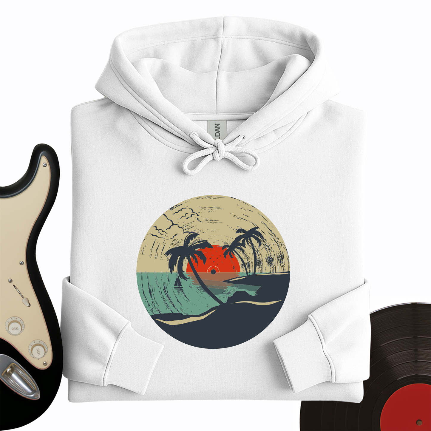 Beach Record Hoodie