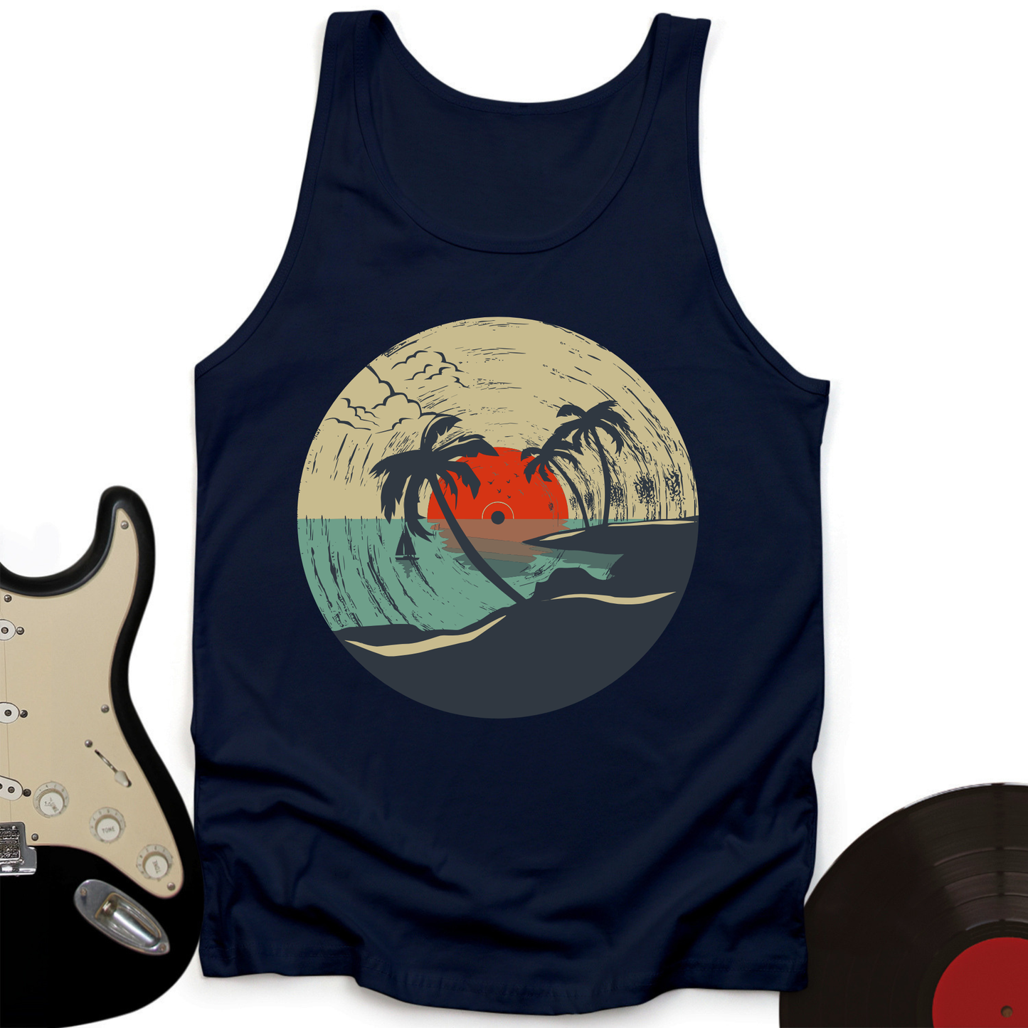 Beach Record Tank Top