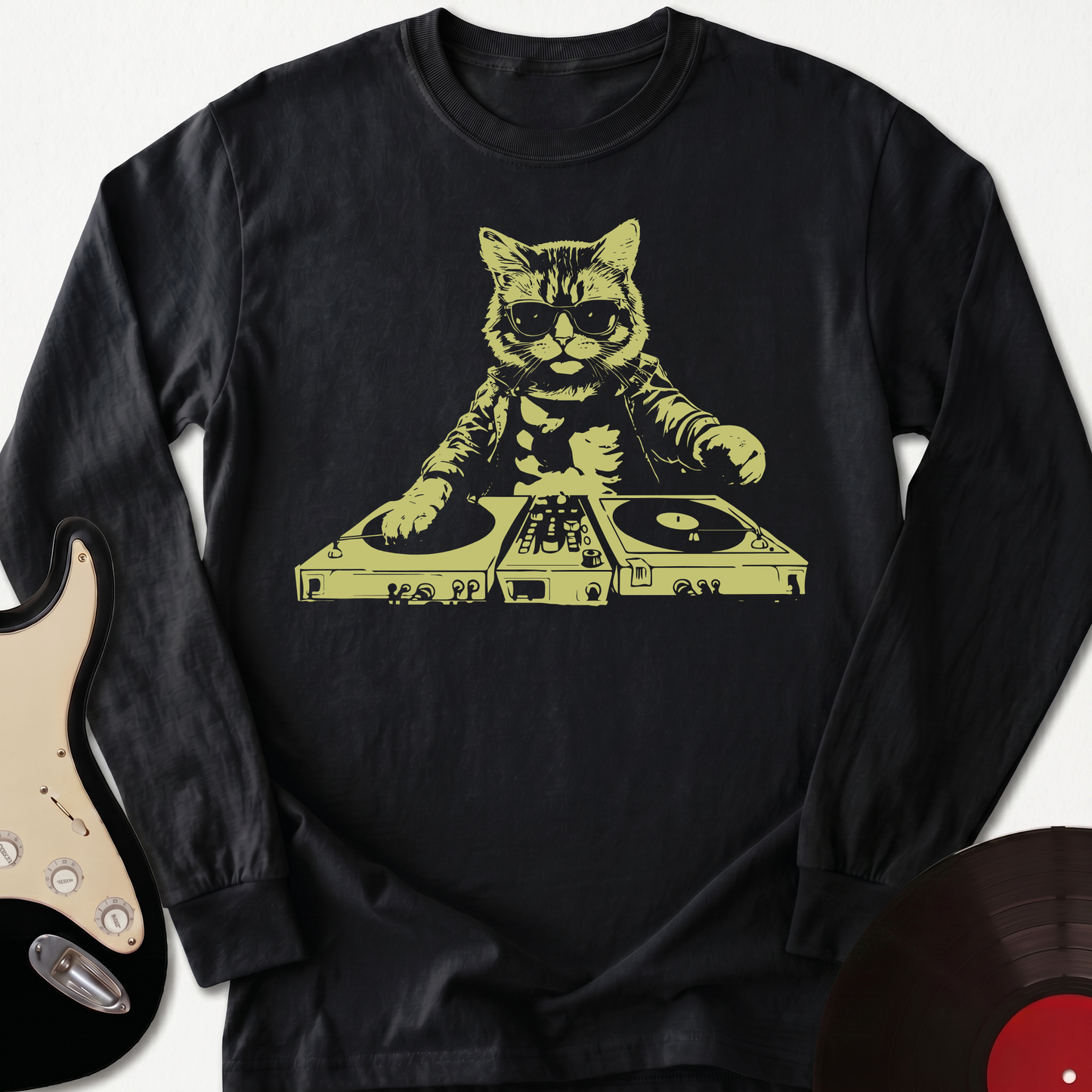 Cat DJ Long Sleeve